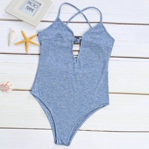Hollow Out Backless Women Swimsuit